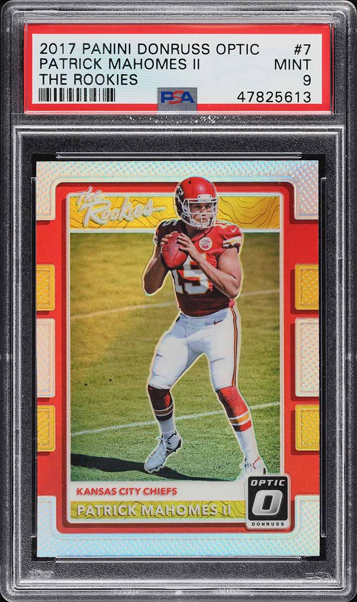 2017 Donruss Optic The Rookies Patrick Mahomes II ROOKIE #7 PSA 9 MINT