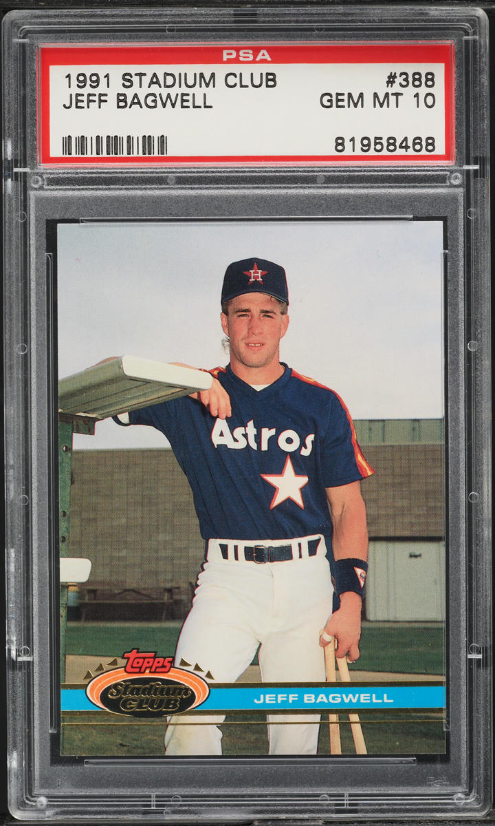 1991 Stadium Club Jeff Bagwell ROOKIE #388 PSA 10 GEM MINT