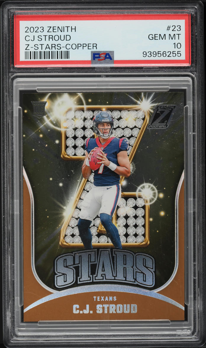 2023 Panini Zenith Z-Stars Copper C.J. Stroud ROOKIE /50 #23 PSA 10 GEM MINT