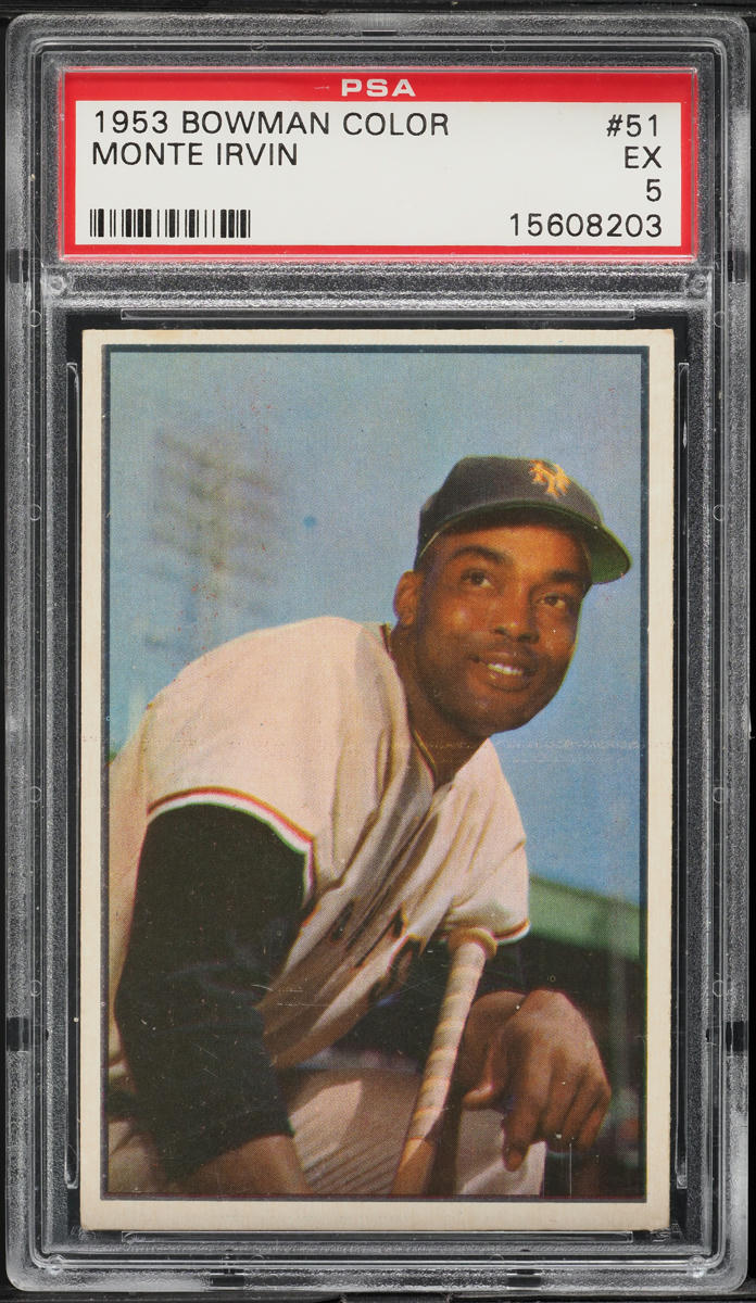 1953 Bowman Color Monte Irvin #51 PSA 5 EX