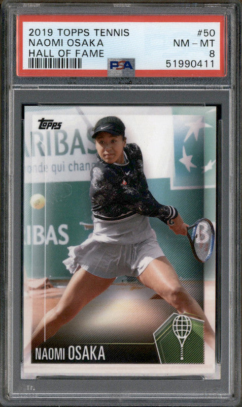 2019 Topps Tennis Hall of Fame #50 Naomi Osaka PSA 8