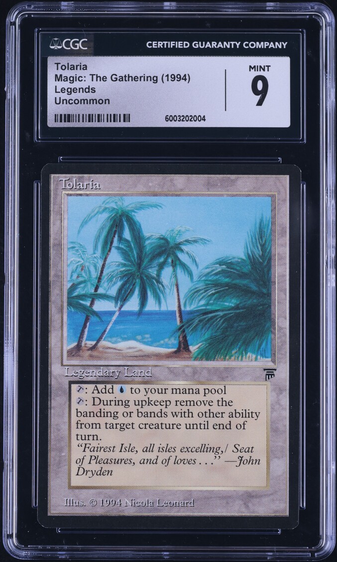 1994 Magic The Gathering MTG Legends Tolaria CGC 9 MINT