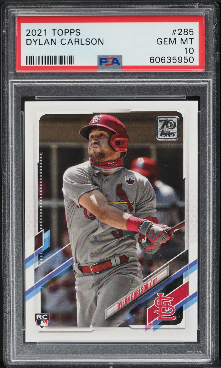 2021 Topps Dylan Carlson ROOKIE #285 PSA 10 GEM MINT