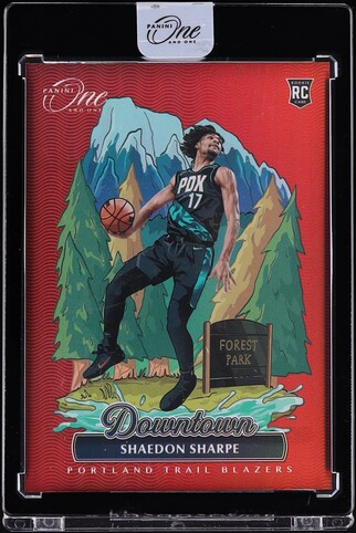 2022 Panini One And One Downtown Shaedon Sharpe ROOKIE #14