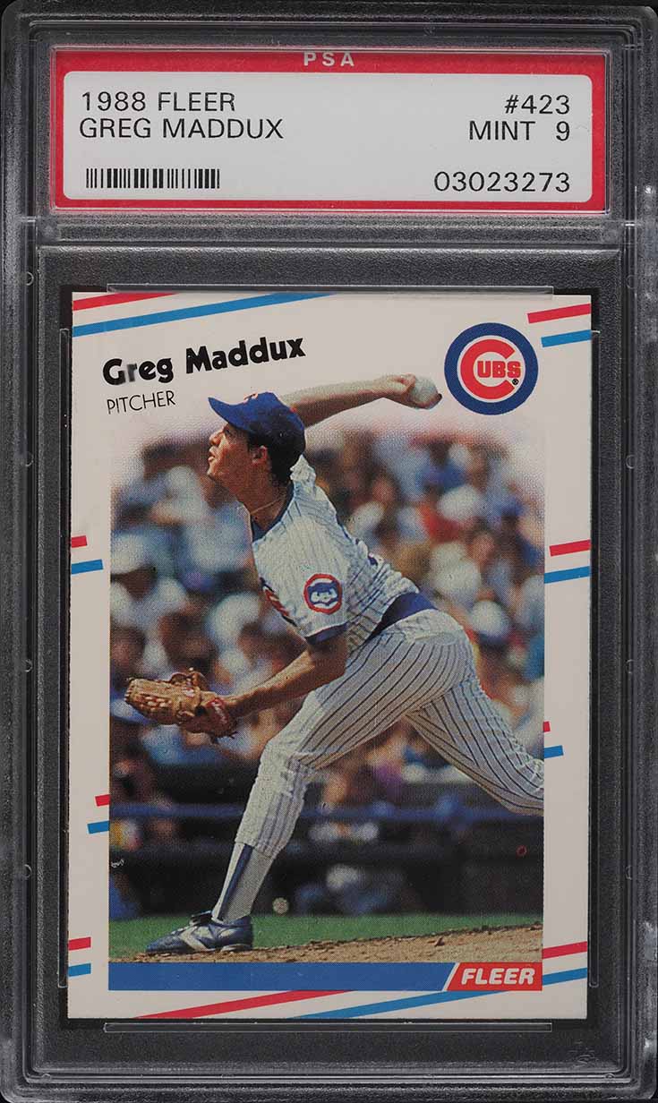1988 Fleer Greg Maddux #423 PSA 9 MINT