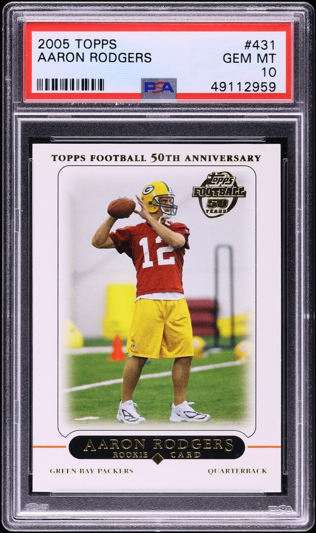 2005 Topps Football Aaron Rodgers ROOKIE #431 PSA 10 GEM MINT