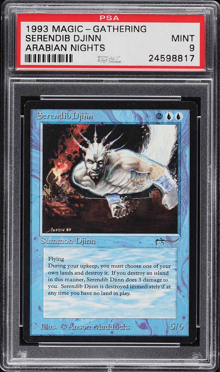 1993 Magic The Gathering MTG Arabian Nights Serendib Djinn PSA 9 MINT