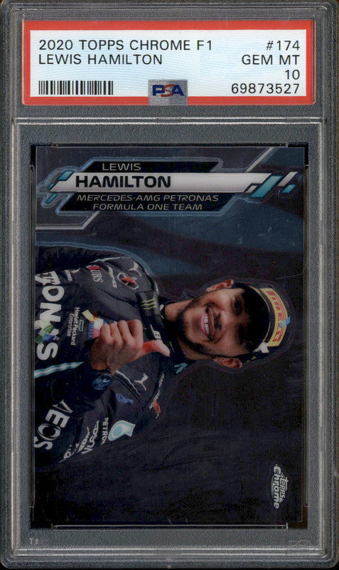 2020 Topps Chrome Formula 1 #174 Lewis Hamilton F1 Driver PSA 10