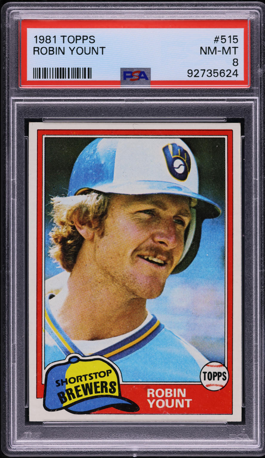1981 Topps Robin Yount #515 PSA 8 NM-MT