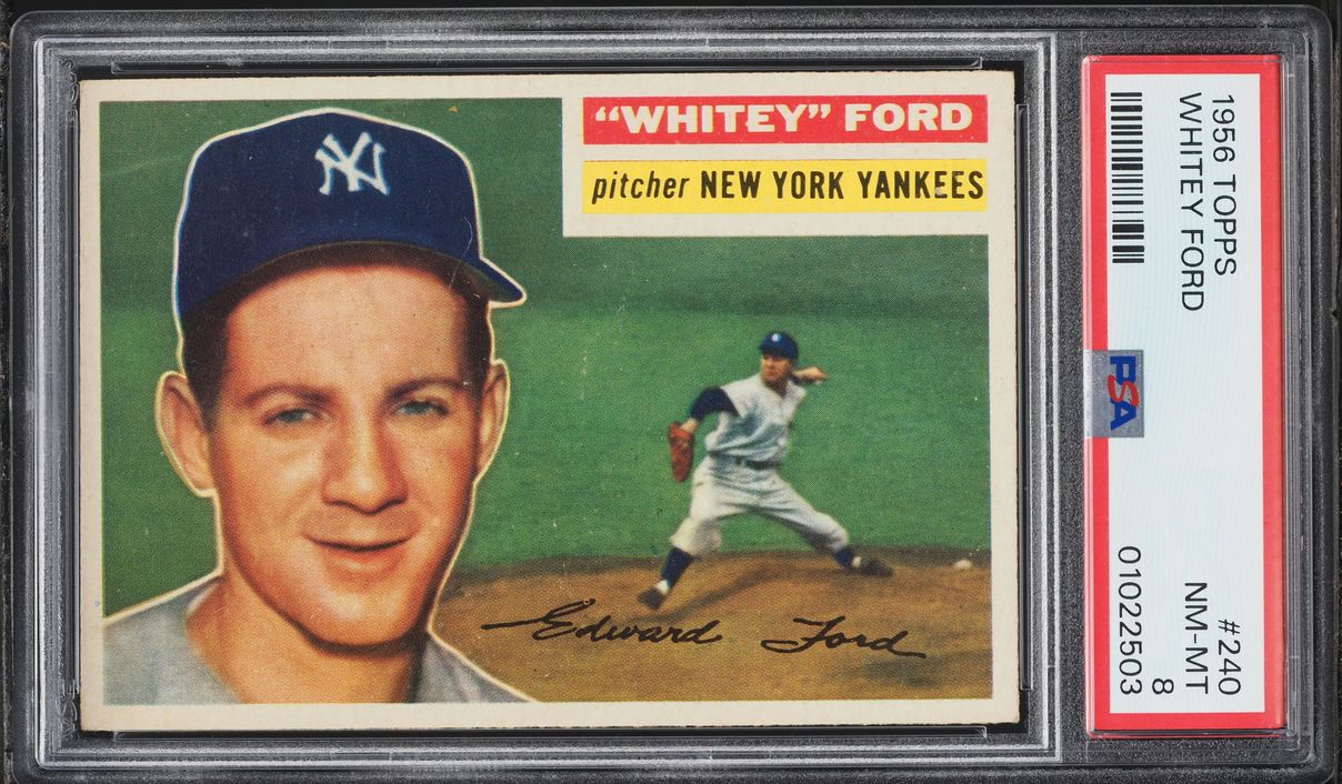1956 Topps Whitey Ford #240 PSA 8 NM-MT