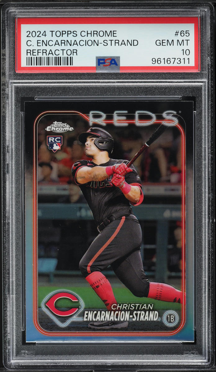 2024 Topps Chrome Refractor Christian Encarnacion-Strand ROOKIE #65 PSA 10