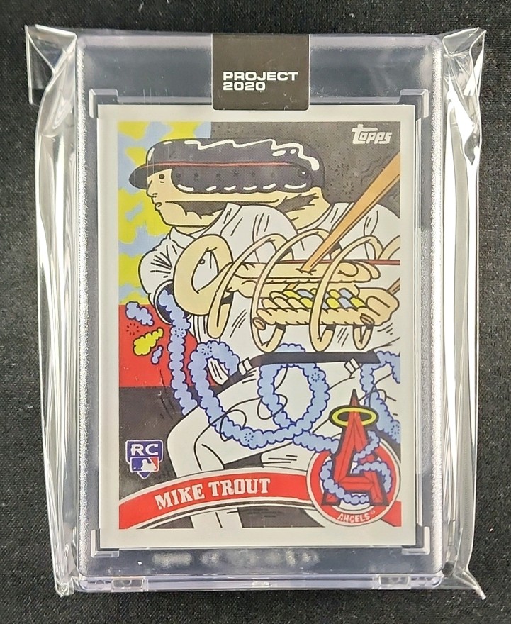 2020 Topps Project 2020 By Ermsy Mike Trout #4 MBA AUTH