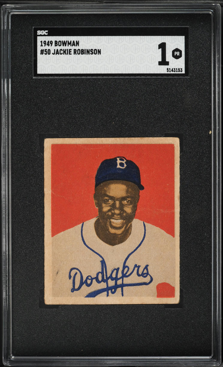 1949 Bowman Jackie Robinson ROOKIE #50 SGC 1 PR