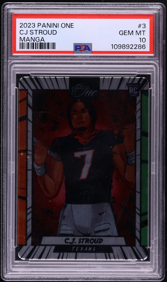 2023 Panini One Color Manga C.J. Stroud ROOKIE #3 PSA 10 GEM MINT