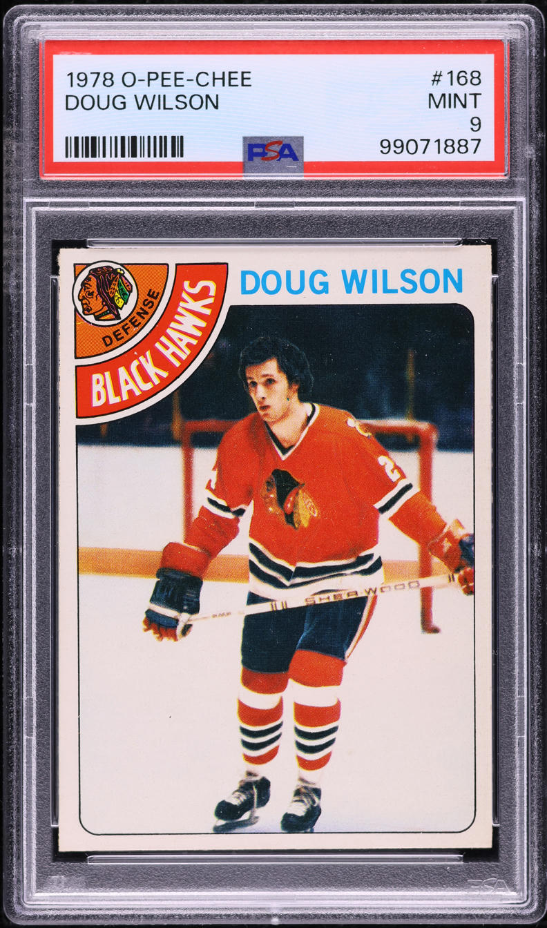 1978 O-Pee-Chee Hockey Doug Wilson ROOKIE #168 PSA 9 MINT