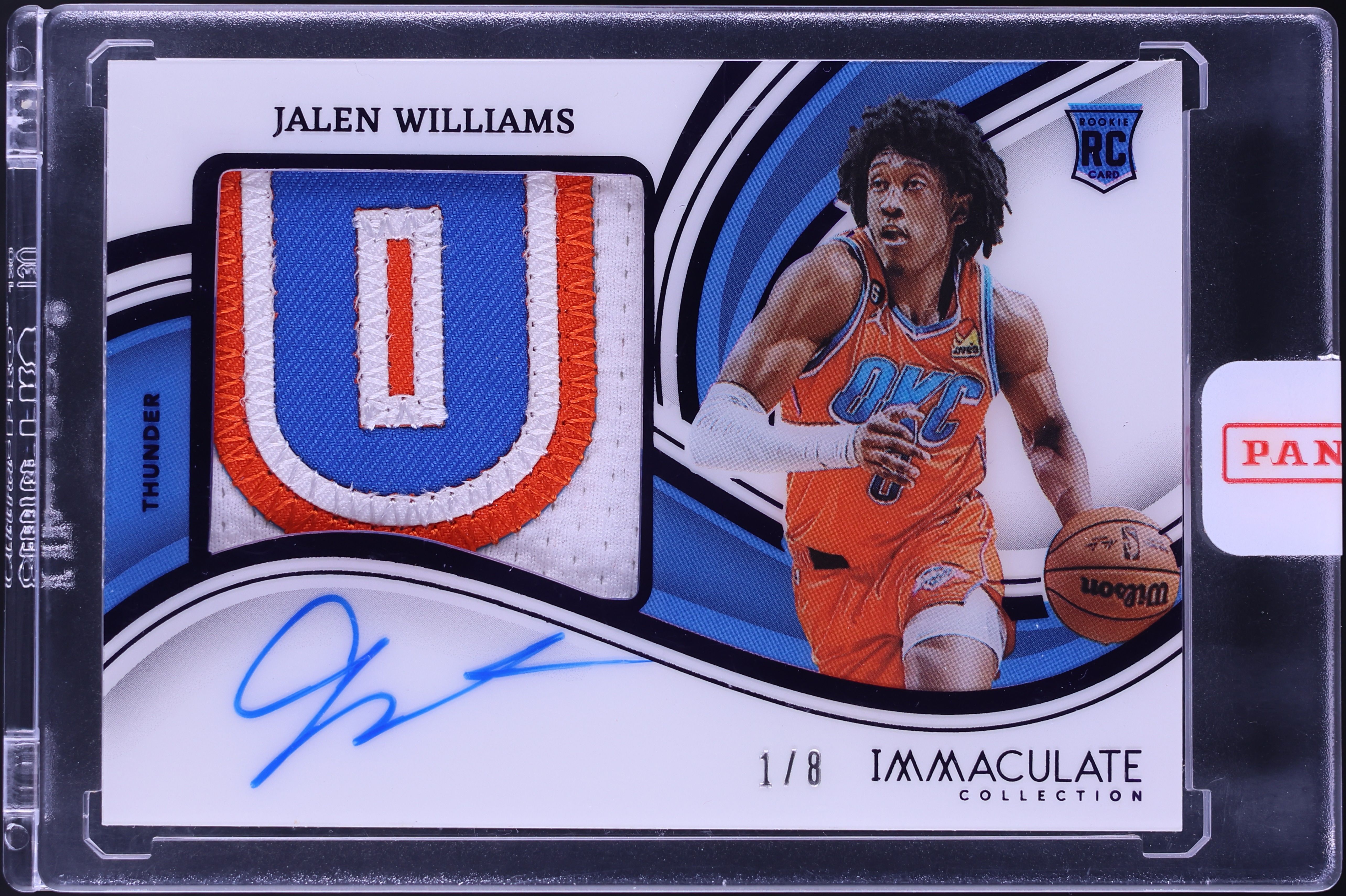2022 Immaculate Collection Premium FOTL Jalen Williams ROOKIE PATCH AUTO 1/8