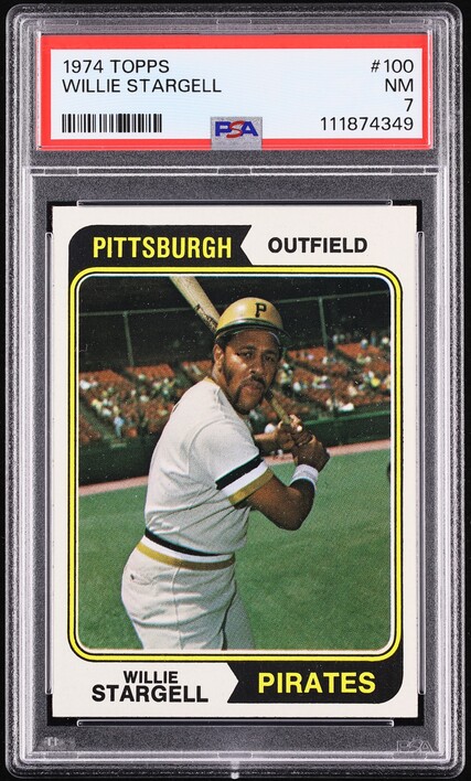 1974 Topps Willie Stargell #100 PSA 7 NRMT
