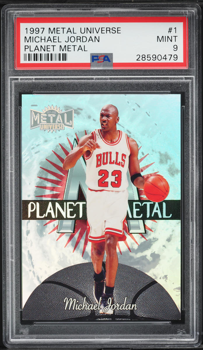 1997 Metal Universe Planet Metal Michael Jordan #1 PSA 9 MINT