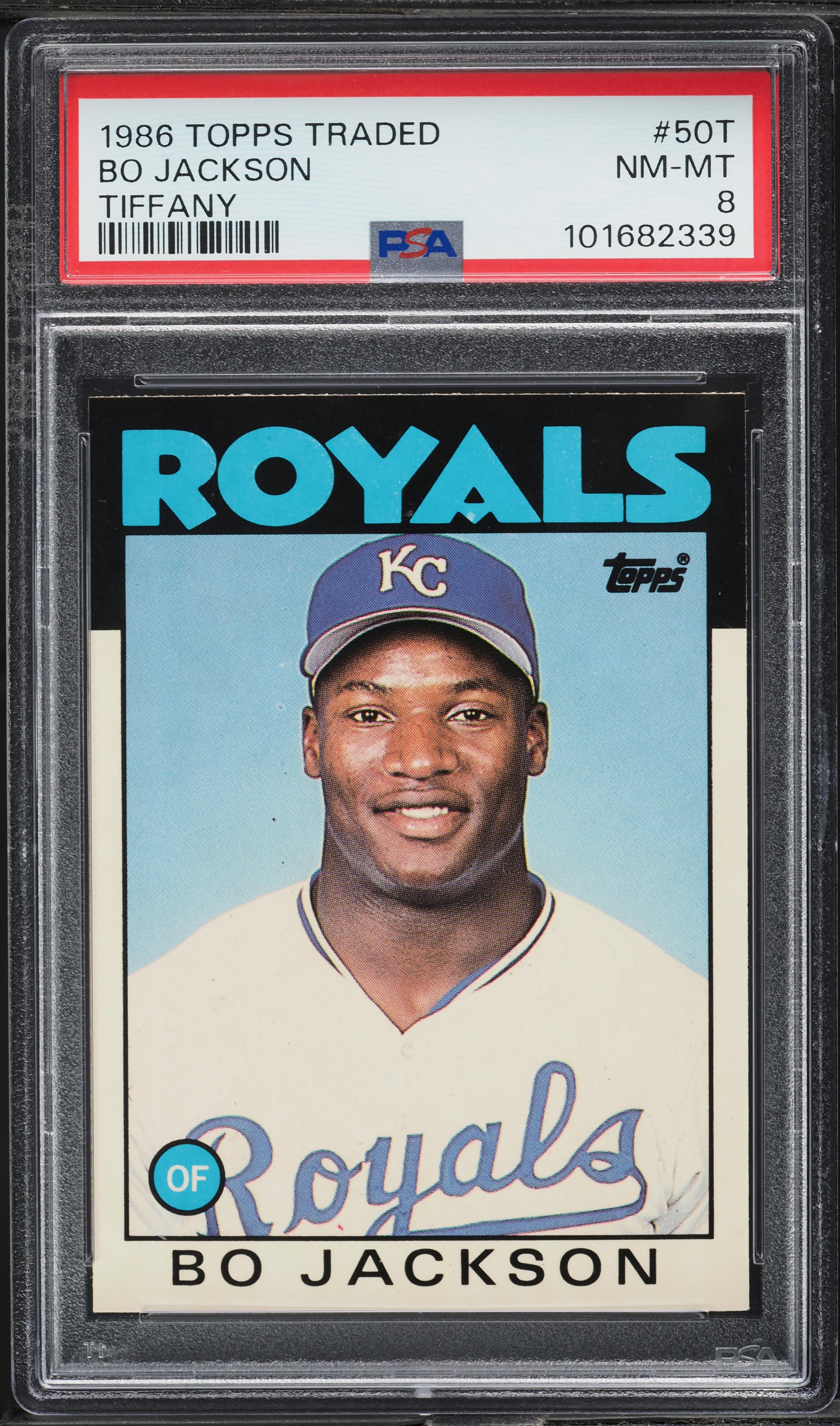 1986 Topps Traded Tiffany Bo Jackson ROOKIE #50T PSA 8 NM-MT