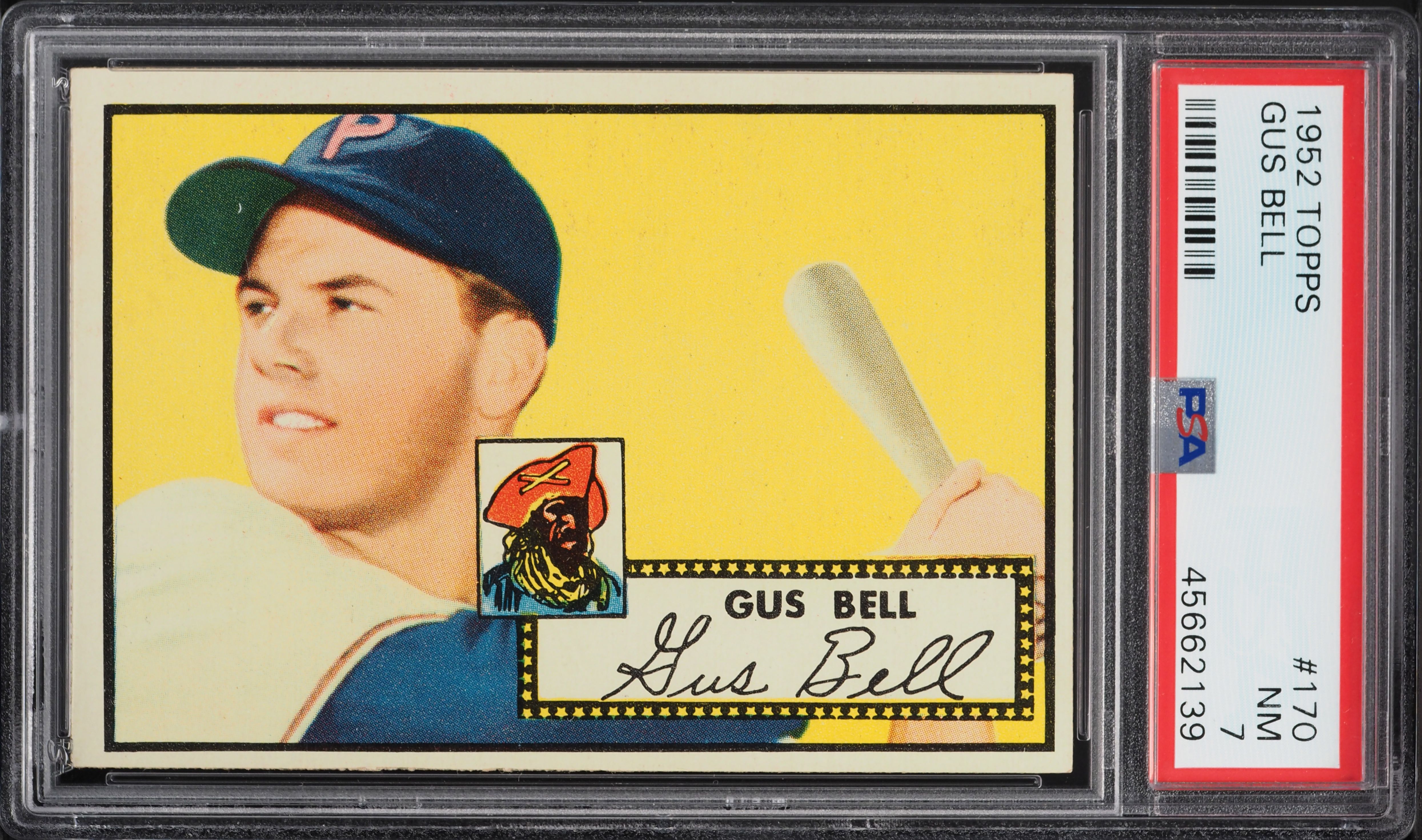 1952 Topps Gus Bell #170 PSA 7 NRMT