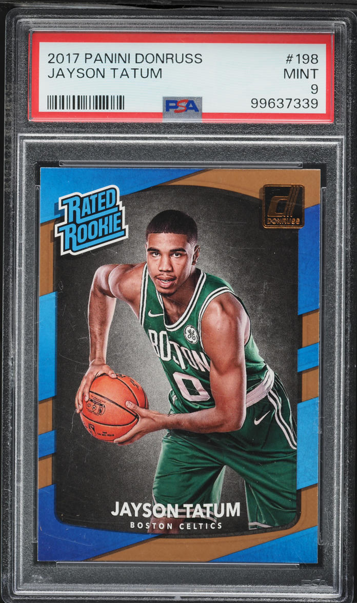 2017 Donruss Basketball Jayson Tatum ROOKIE #198 PSA 9 MINT