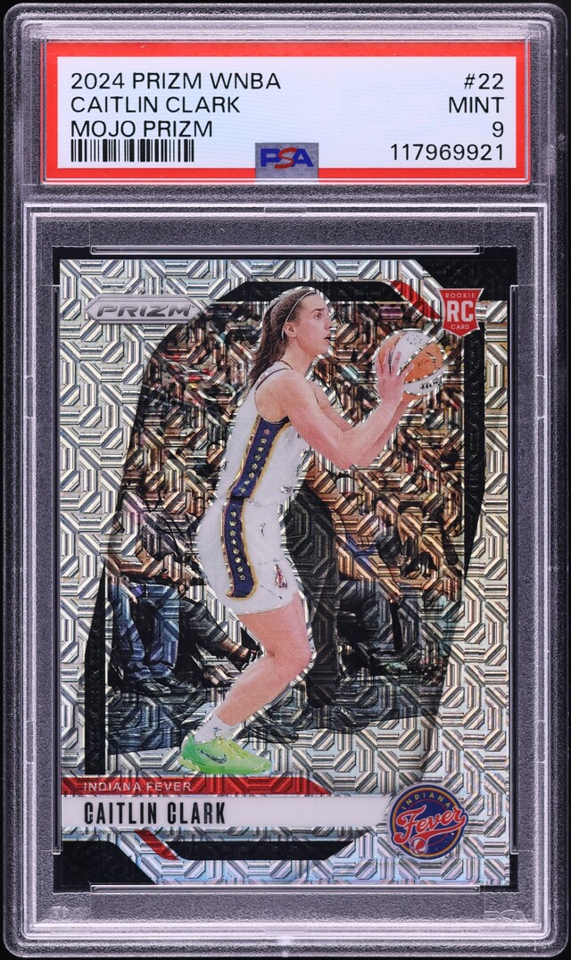 2024 Panini Prizm WNBA Mojo Caitlin Clark ROOKIE /25 #22 PSA 9 MINT