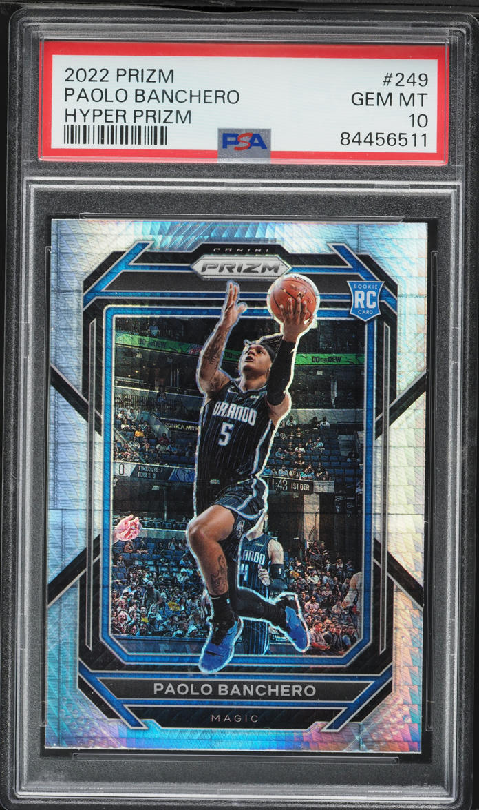2022 Panini Prizm Hyper Paolo Banchero ROOKIE #249 PSA 10 GEM MINT