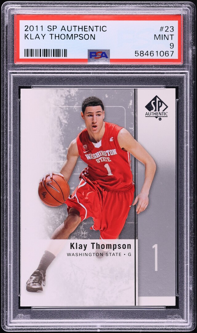 2011 SP Authentic Klay Thompson ROOKIE #23 PSA 9 MINT
