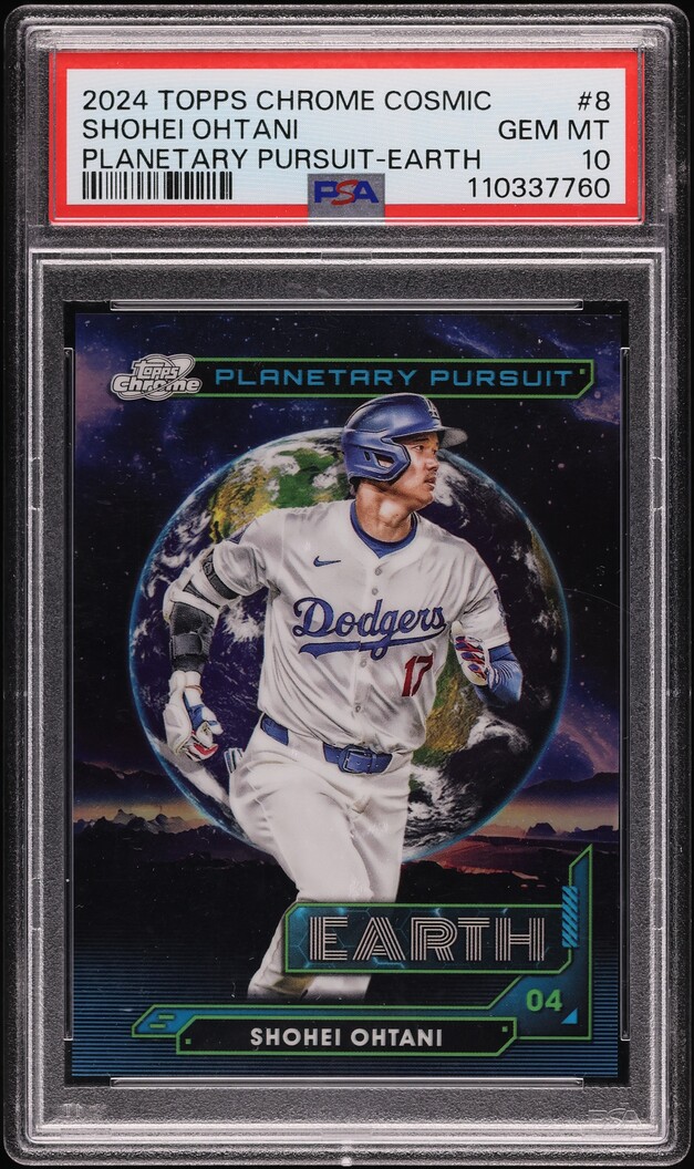 2024 Topps Chrome Cosmic Planetary Pursuit Earth Shohei Ohtani #8 PSA 10 GEM