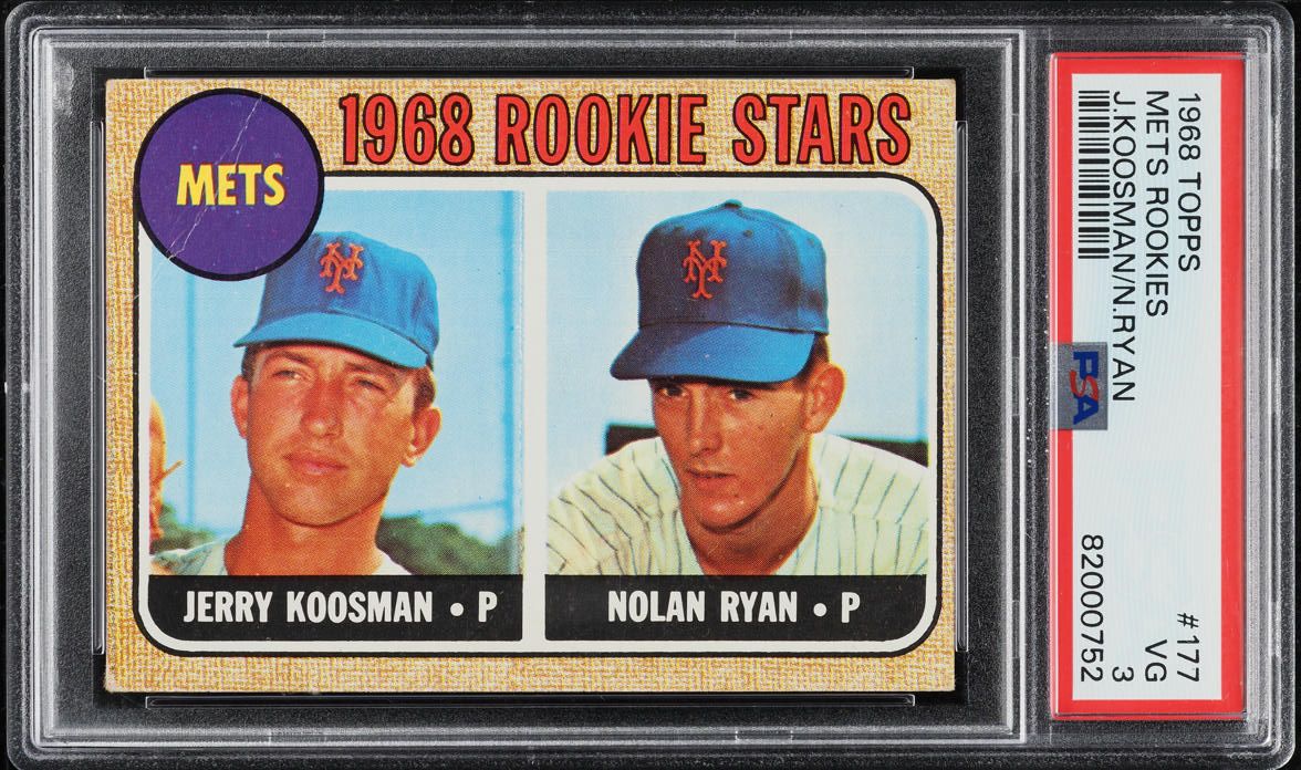 1968 Topps Nolan Ryan ROOKIE #177 PSA 3 VG