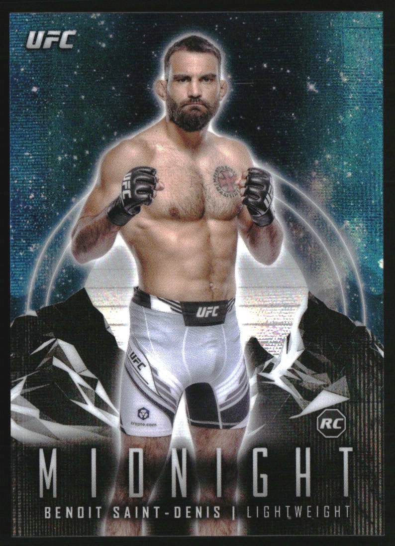 2024 Topps Midnight UFC Moon Beam #80 Benoit Saint-Denis RC Rookie
