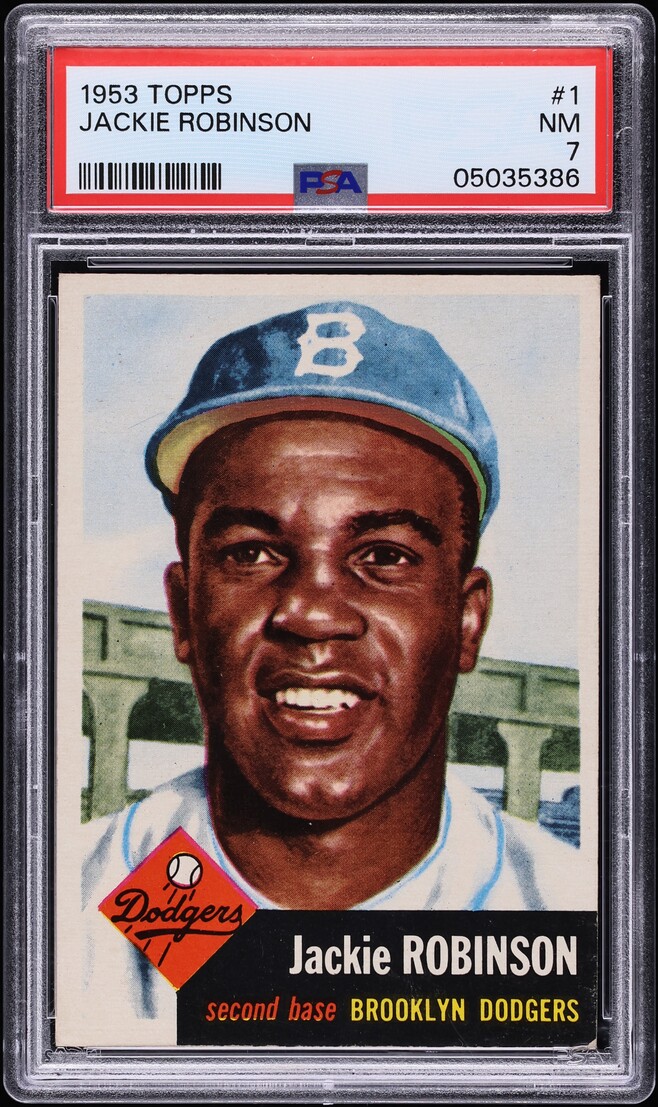 1953 Topps Jackie Robinson #1 PSA 7 NRMT