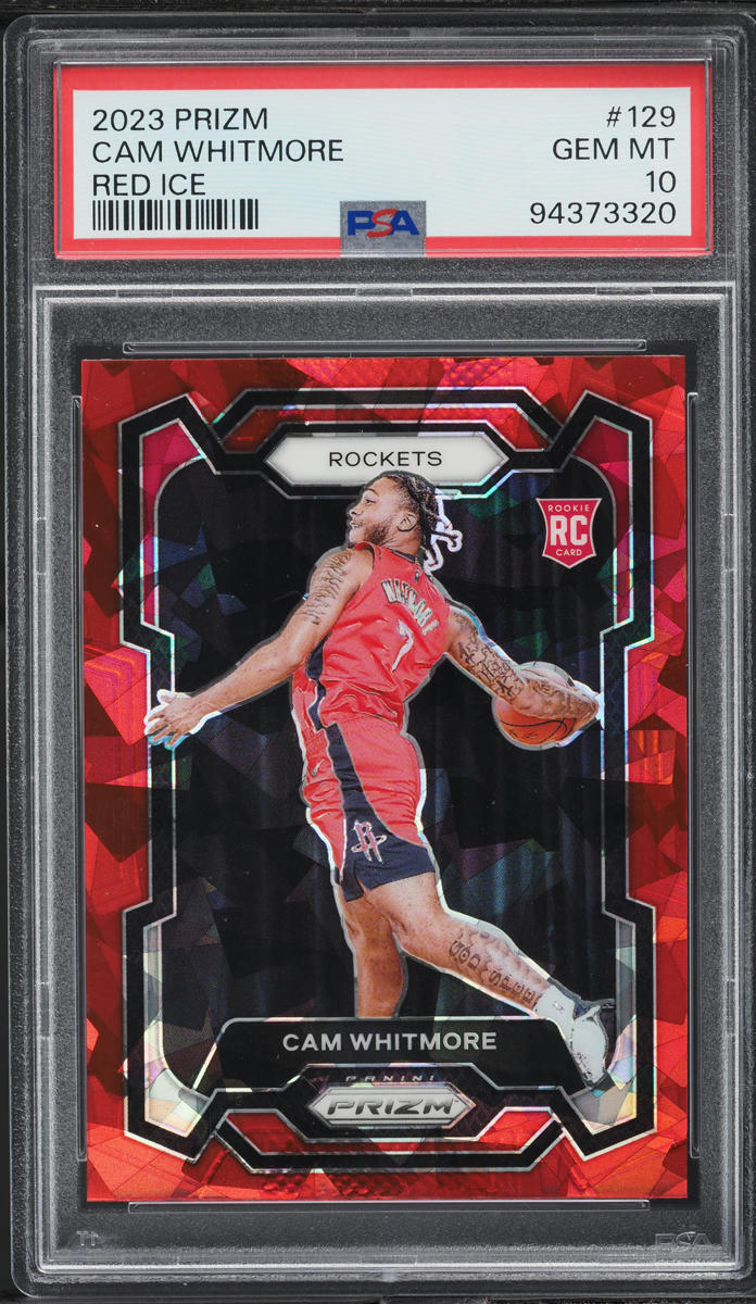 2023 Panini Prizm Red Ice Cam Whitmore ROOKIE #129 PSA 10 GEM MINT