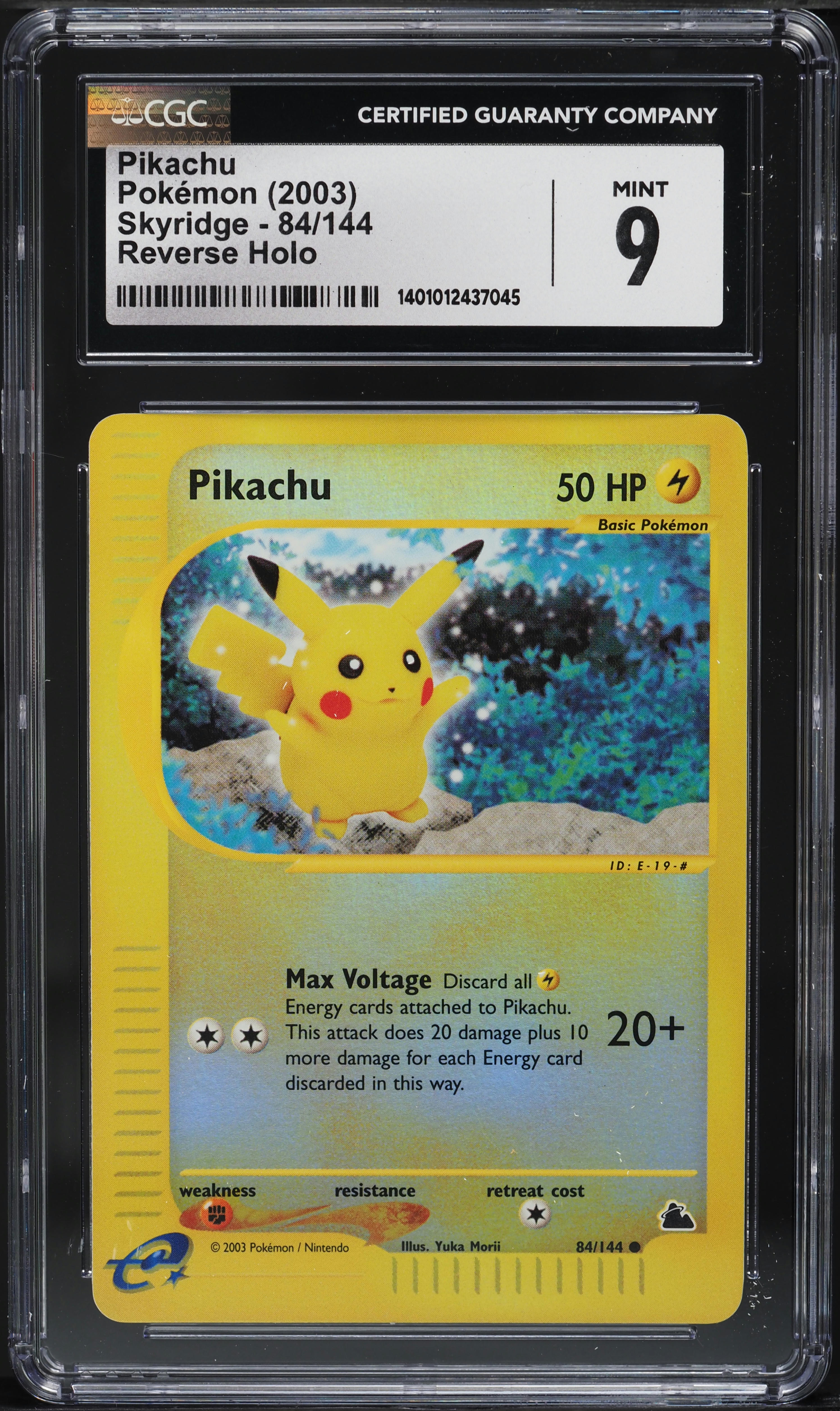 Pikachu 2003 Skyridge #084/144 Reverse Holo Price Guide