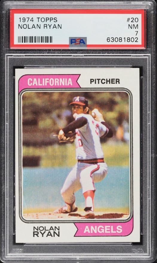 1974 Topps Nolan Ryan #20 PSA 7 NRMT