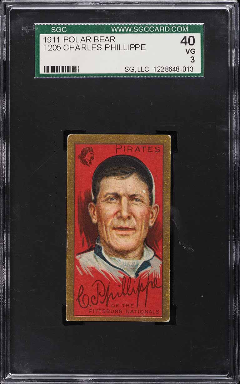 1911 T205 Gold Border Charles Phillippe SGC 3 VG