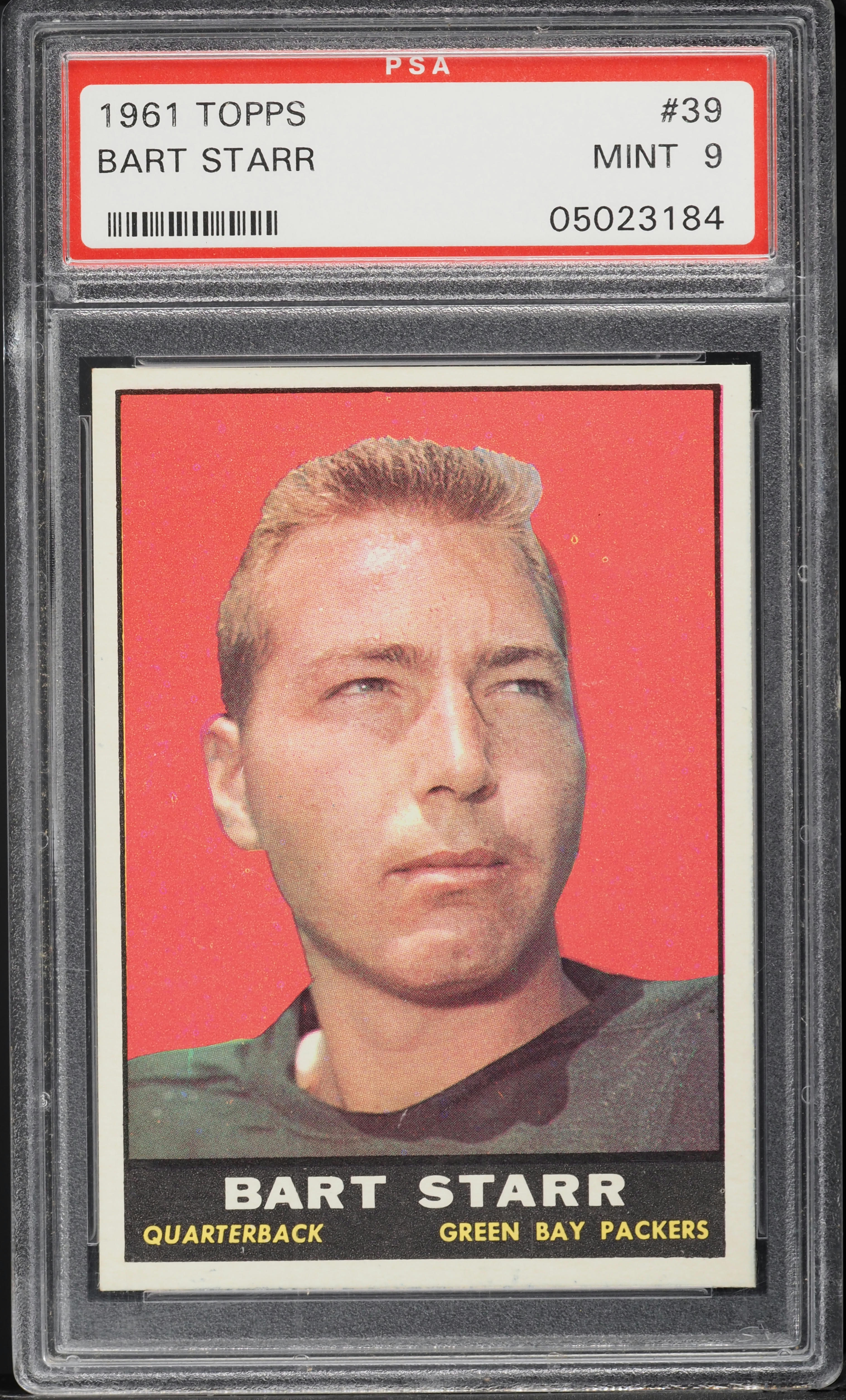 1961 Topps Football Bart Starr #39 PSA 9 MINT