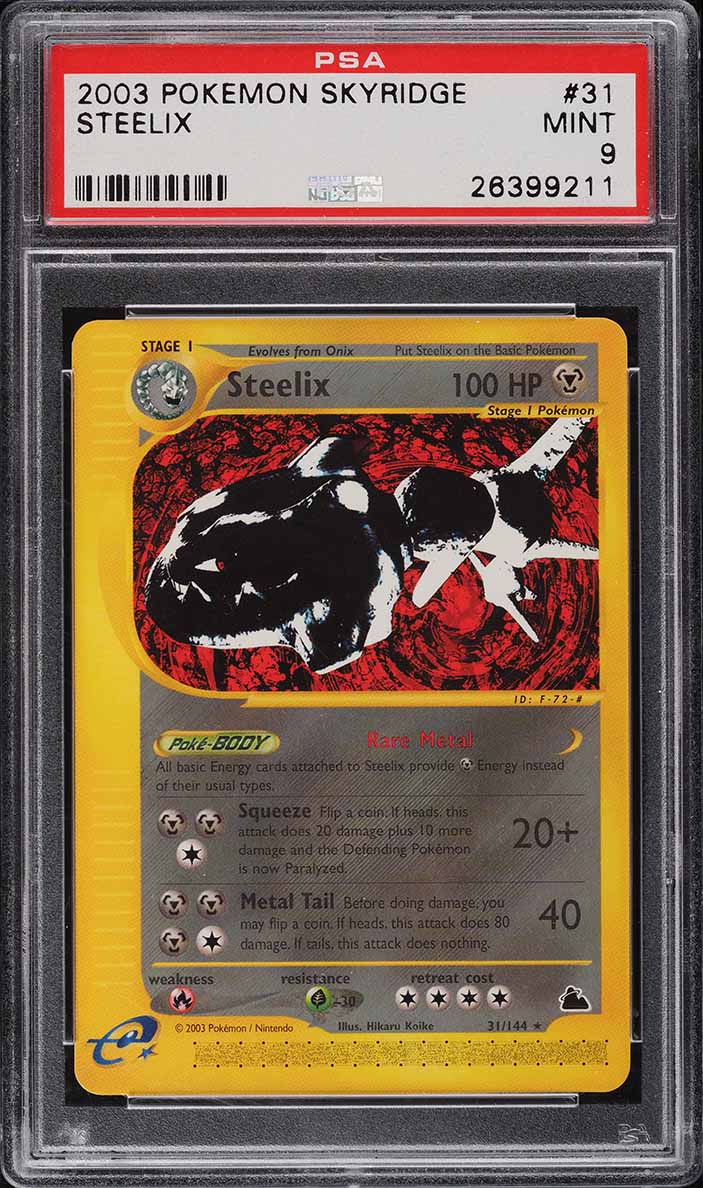 2003 Pokemon Skyridge Steelix #31 PSA 9 MINT