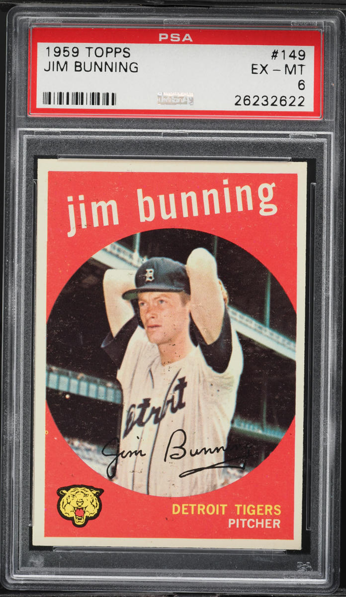 1959 Topps Jim Bunning #149 PSA 6 EXMT