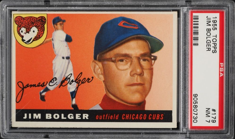 1955 Topps Jim Bolger #179 PSA 7 NRMT