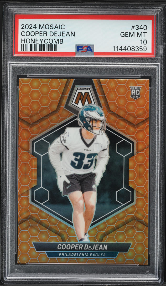 2024 Panini Mosaic Honeycomb Cooper DeJean ROOKIE #340 PSA 10 GEM MINT