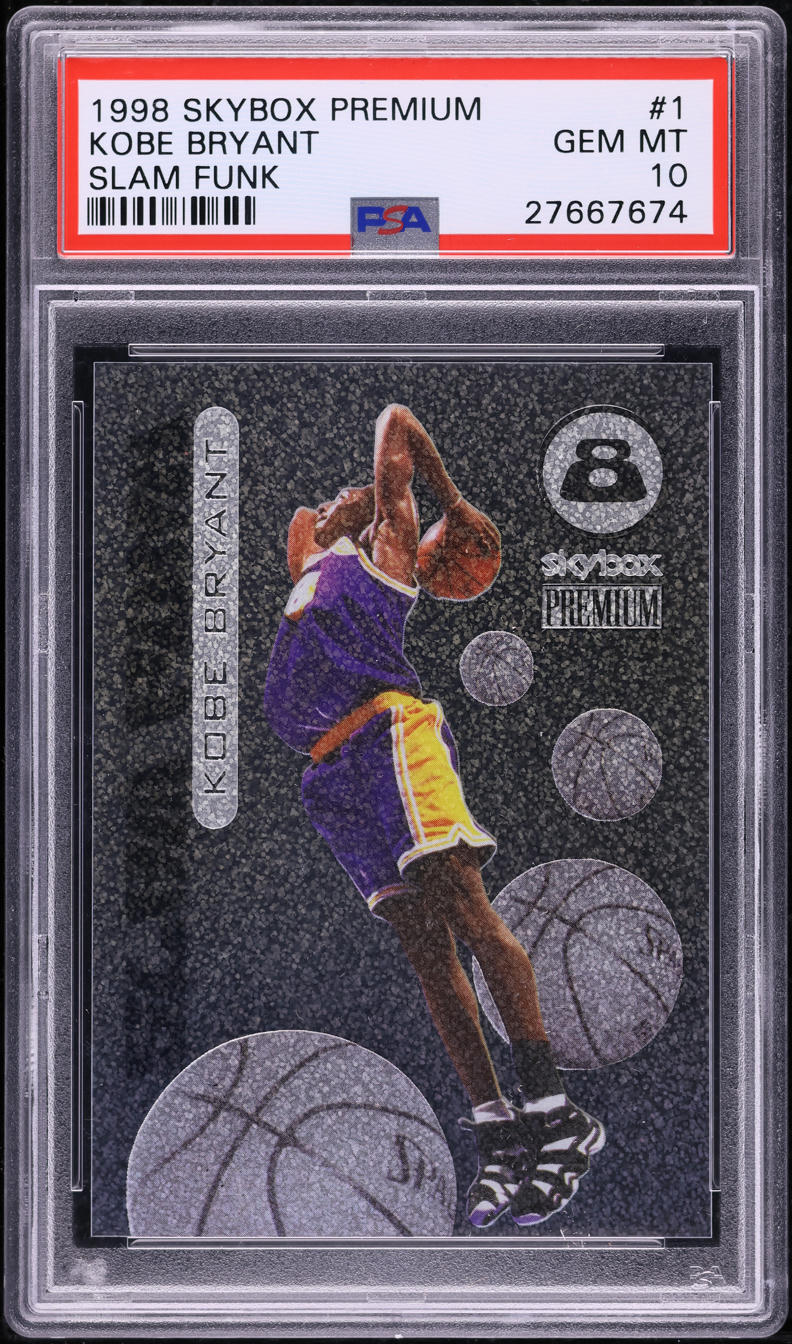 1998 Skybox Premium Slam Funk Kobe Bryant #1SF PSA 10 GEM MINT