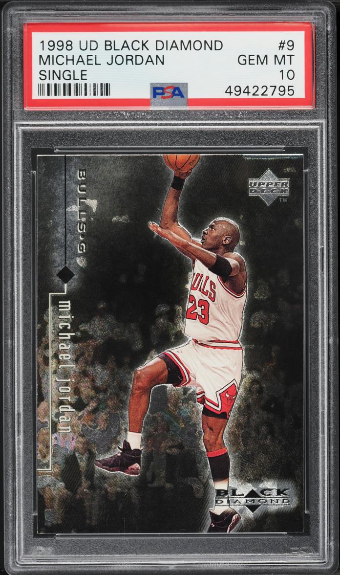 1998 Black Diamond Single Michael Jordan #9 PSA 10 GEM MINT