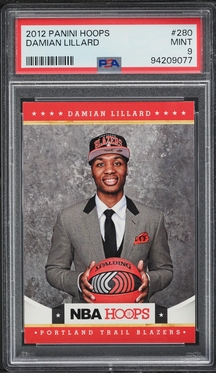 2012 Hoops Damian Lillard ROOKIE #280 PSA 9 MINT