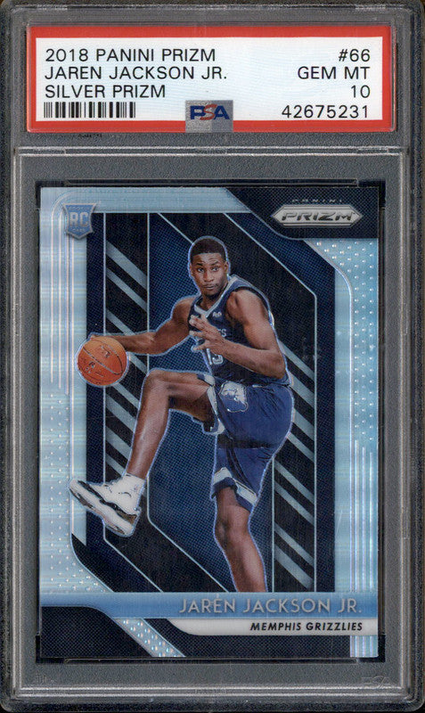 2018 Panini Prizm Silver #66 Jaren Jackson Jr. RC Rookie PSA 10
