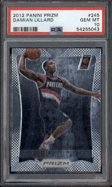 2012 Panini Prizm #245 Damian Lillard RC Rookie PSA 10