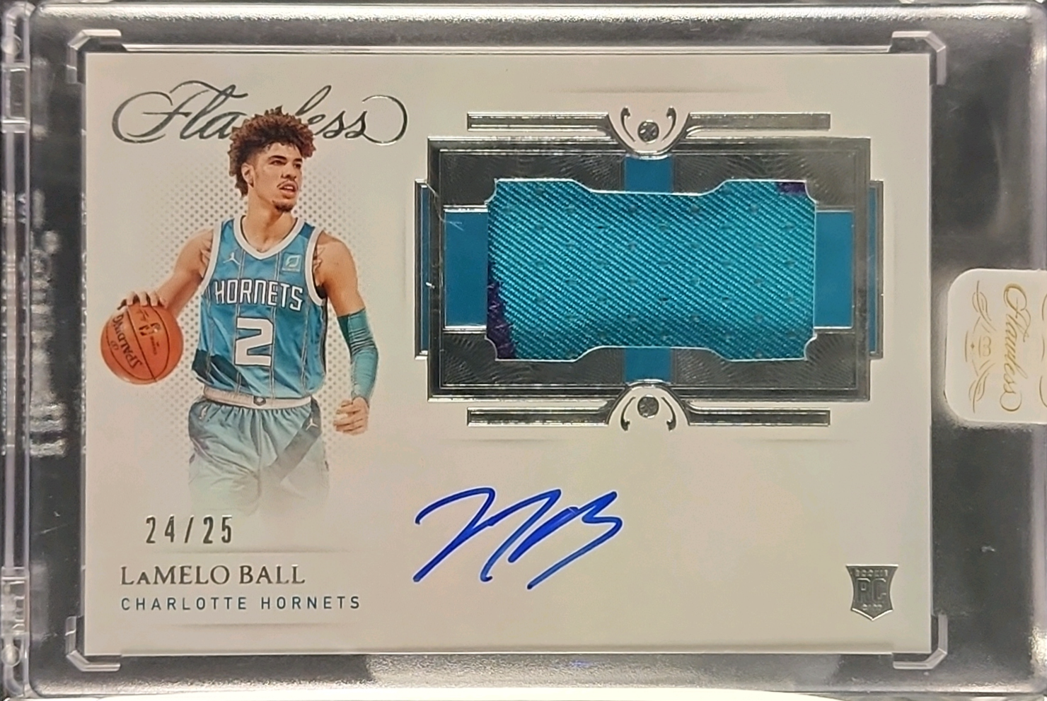 2020 Panini Flawless Horizontal LaMelo Ball ROOKIE PATCH AUTO /25 MBA AUTH