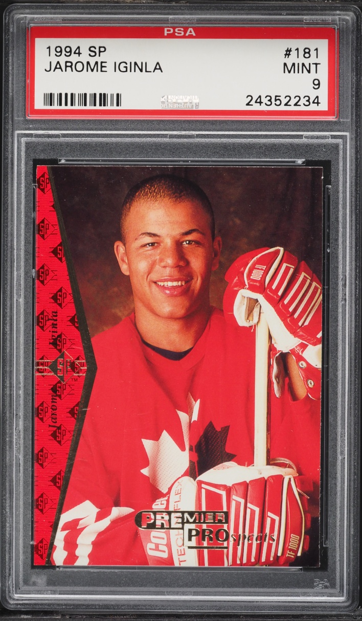 1994 SP Hockey Jarome Iginla ROOKIE #181 PSA 9 MINT