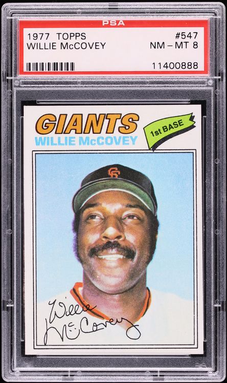 1977 Topps Willie McCovey #547 PSA 8 NM-MT