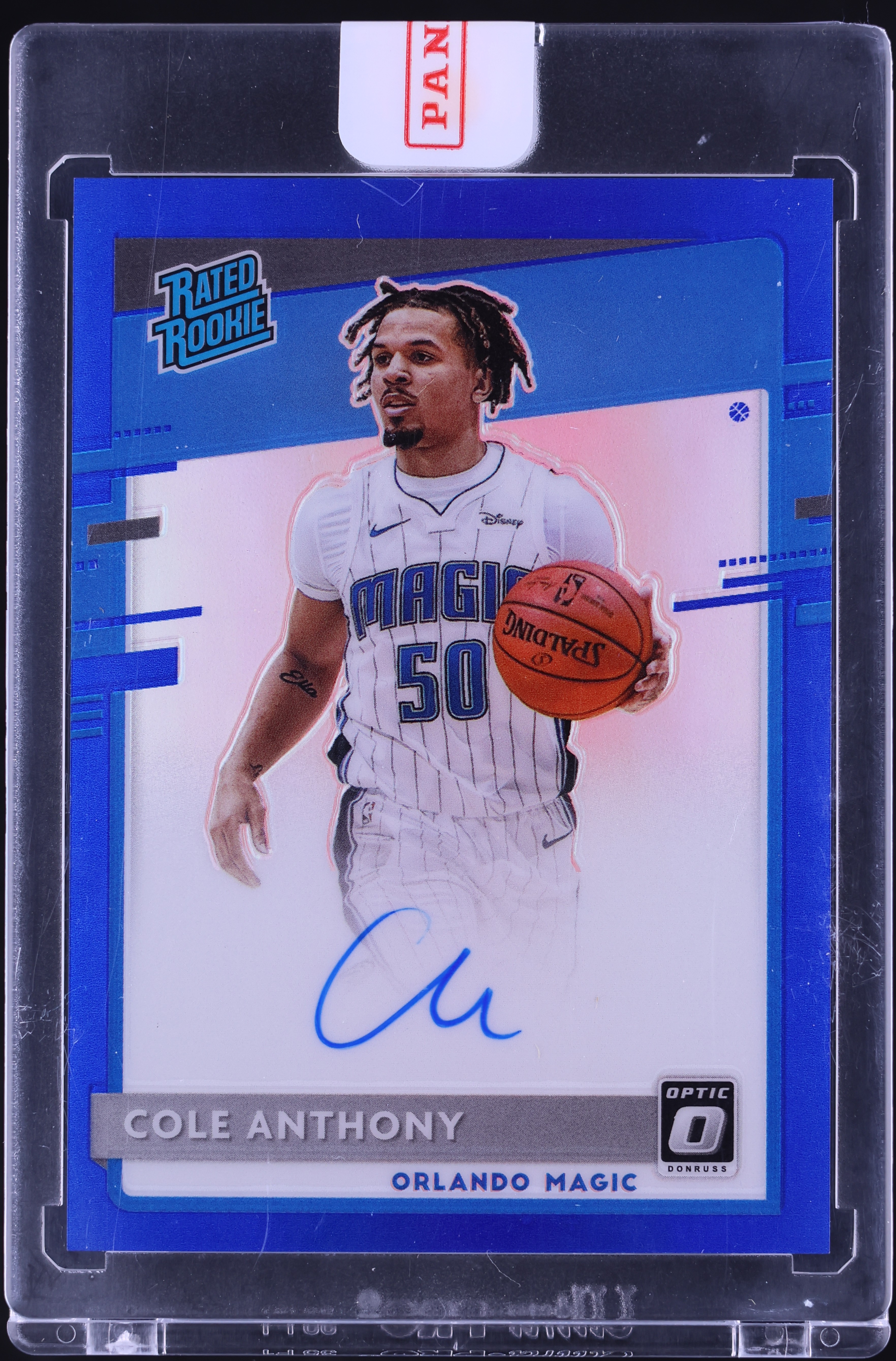 2020 Donruss Optic Blue Cole Anthony ROOKIE AUTO /49 #165